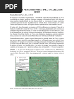 ANALISIS DEL PROCESO HISTORICO de La Plaza de Armas