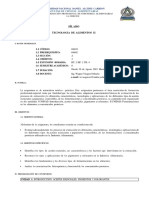 Silabo - 04410 - Tecnología de Alimentos Ii