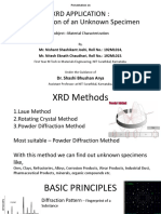 Detection of Unknown Specimen PPT Using XRD