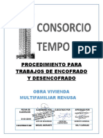 Proc - Encofrado y Desencofrado Obra Tempo