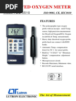 LUTRON DO-5510 Dissolved Oxygen Meter