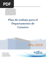 Plan de Trabajo Catastro 2019