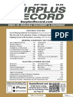 JANUARY 2020 Surplus Record Machinery & Equipment Directory