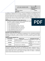 Acta de Constitución y Registro de Interesados (Proyecto)