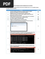 Checklist Pruebas de Red en Primer Nivel de Soporte