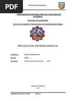 Informe de Proyeccion Estereografica