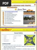 Unit 1 - Introduction of Highway and Traffic Engineering