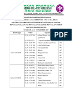 Jadwal Kegiatan Perkemahan