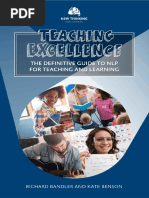 (NLP For Education) Richard Bandler - Kate Benson - Teaching Excellence - The Definitive Guide To NLP For Teaching and Learning-New Thinking Publications (2018) PDF