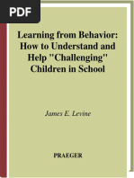 (Child Psychology and Mental Health) James E. Levine - Learning From Behavior - How To Understand and Help Challenging Children in School-Praeger (2007) PDF