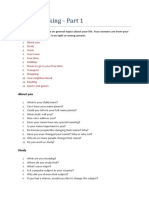 IELTS Speaking Part 2 Topics Questions