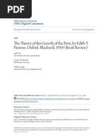 The Theory of The Growth of The Firm by Edith T. Penrose. Oxford PDF