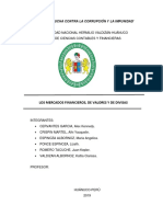 Mercados Financieros, de Valores y Divisas