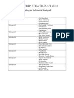 Pembagian Kelompok Stratigrafi