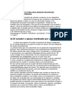 Curador o Apoyo para Declarados Incapaces-Capacidad Restringida CCCN