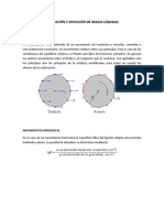 Traslacion y Rotacion de Masas Liquidas