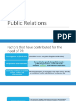 Models & Theories of PR