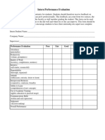 Generic Internship Feedback Form PDF