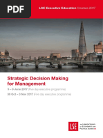 LSE Strategic Decision Making For Management 2017