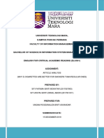 ELC501 - Article Analysis