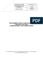 Procediminetos de Trabajo (Cableado Electrico)