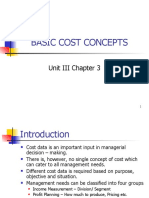 SNM Cost Concepts - Unit III CH 3