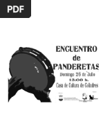 Panderetadas, Encuentro