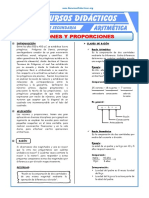 Razones y Proporciones para Cuarto de Secundaria PDF