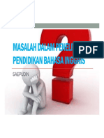 Masalah Dalam Penelitian Pendidikan Bahasa