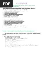 Exercises On Journalizing (Debit and Credit)