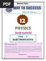 Namma Kalvi 12th Physics Unit 1 Way To Success Guide em