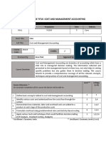 SYLLABUS-Cost & Management Accounting