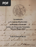 La Industria y El Consumo de Chocolate en España