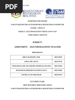 EMT - Assingment (Electromagnatic Floater)