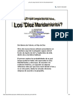 ¿En Qué Lengua Escribió Yahvé Los 'Diez Mandamientos'