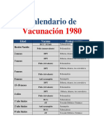 Calendario Vacunacion 1980n