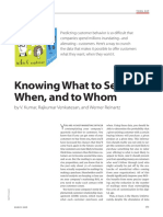 Knowing What To Sell When and To Whom PDF