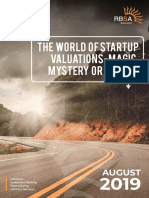 RBSA Advisors Presents The World of Startup Valuations Magic Mystery or Craft August 2019 PDF