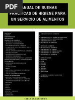 Copia de Manual de Buenas Prácticas de Higiene para Un Servicio de Alimentos PDF