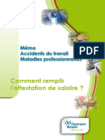 Memo Accident Du Travail Et Maladie Professionnelle 03 PDF