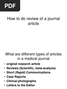 Review of Journal Article