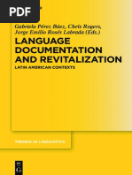 LENGUAJE DOCUMENTATION AND REVITALIZATION Gabriela Prez Bez, Chris Rogers, Jorge Emilio R PDF