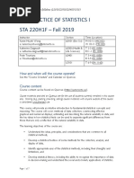 STA220 Syllabus 2019 Fall