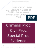 Ecodal - A.M. No. 05-11-04-SC - Rules of Procedure in Cases of Civil Forfeiture