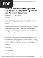 Functions of HRM PDF