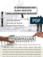 Gender, Kepribadian Dan Perilaku Investor