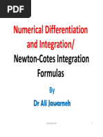 11) Numerical Differentiation and Integration - (Newton-Cotes Integration Formulas) (Compatibility Mode)