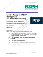 Haccp Level 4