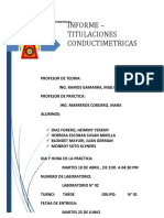 6 INFORME de Titulacion Conductimetras