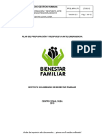 Plan de Emergencia ICBF PDF